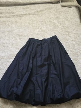 a new day Navy Full A-Line Midi Skirt